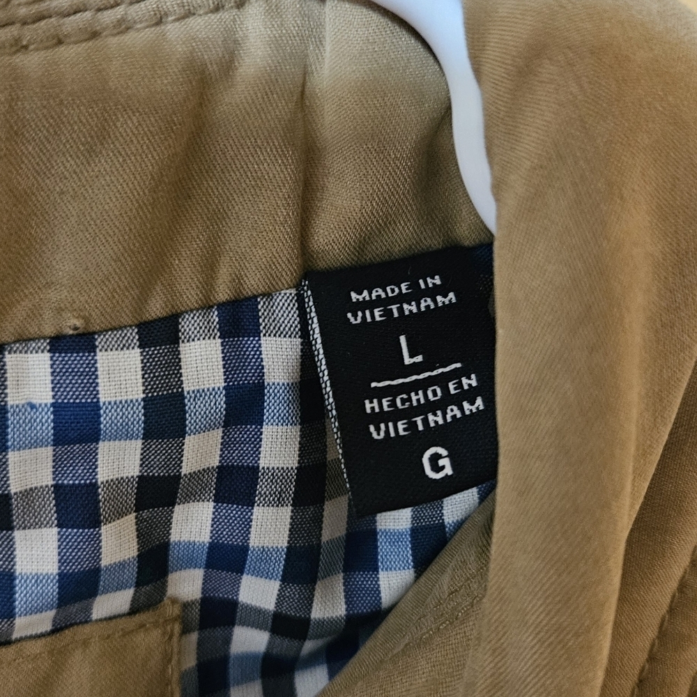 NWT Tommy Hilfiger Men's Classic Front-Zip Filled Micro-Twill Jacket in Khaki - Picture 6 of 12